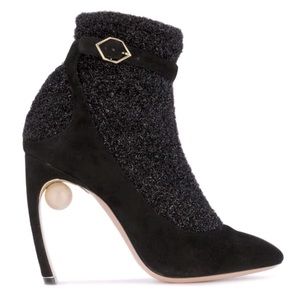 Nicholas Kirkwood|Vero Cuoio Black Lola Pearl Sock Boots